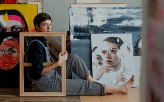 A canvas print.
