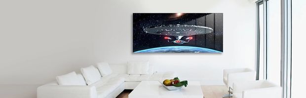 Star trek metal print