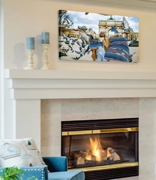 Photo Framed in Plein Air Canvas Frame