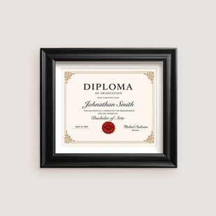 Certificate frame
